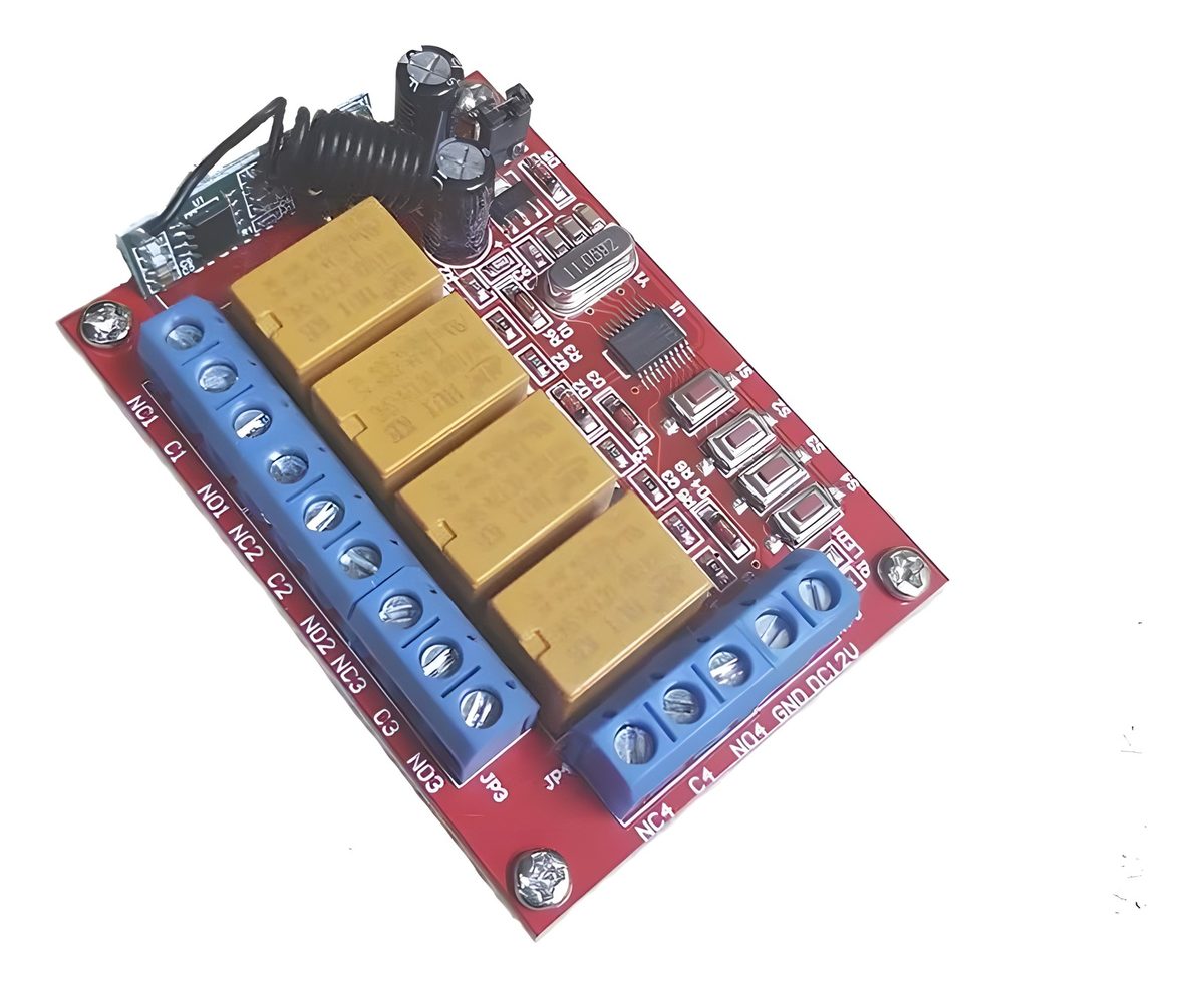 Receptor Inalámbrico 4 Canales Para Barreras