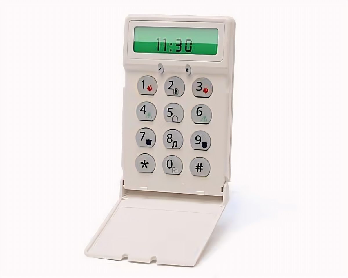 Teclado LCD Con Iconos Fijos Para Alarma 64 Zonas