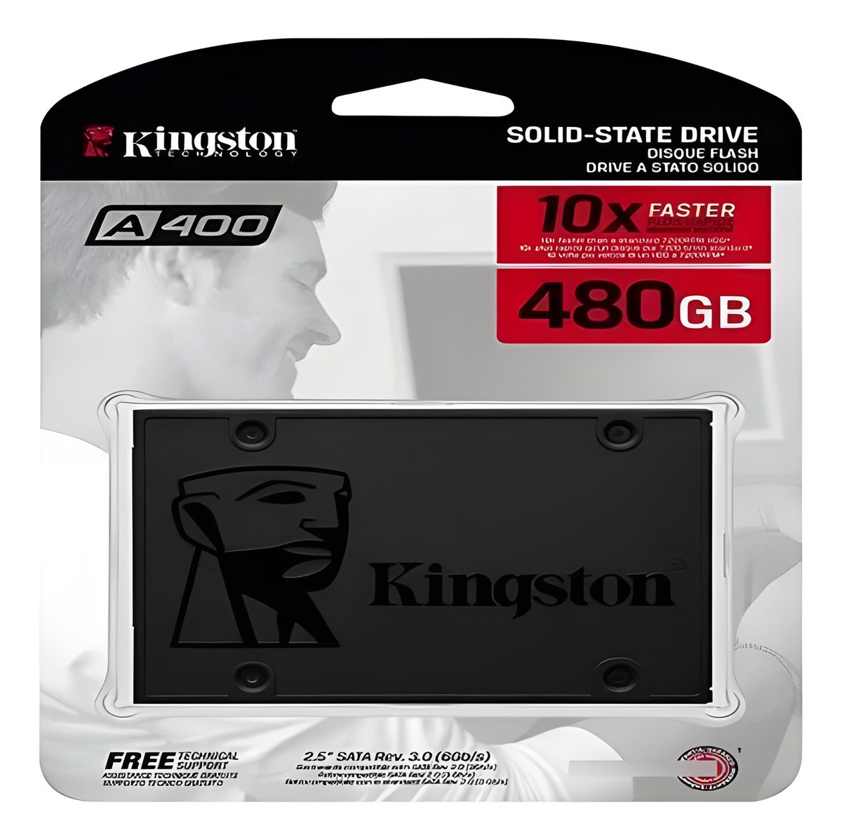 Disco SSD SATA 480GB 2.5" 500MB/s Lectura 450MB/s Escritura