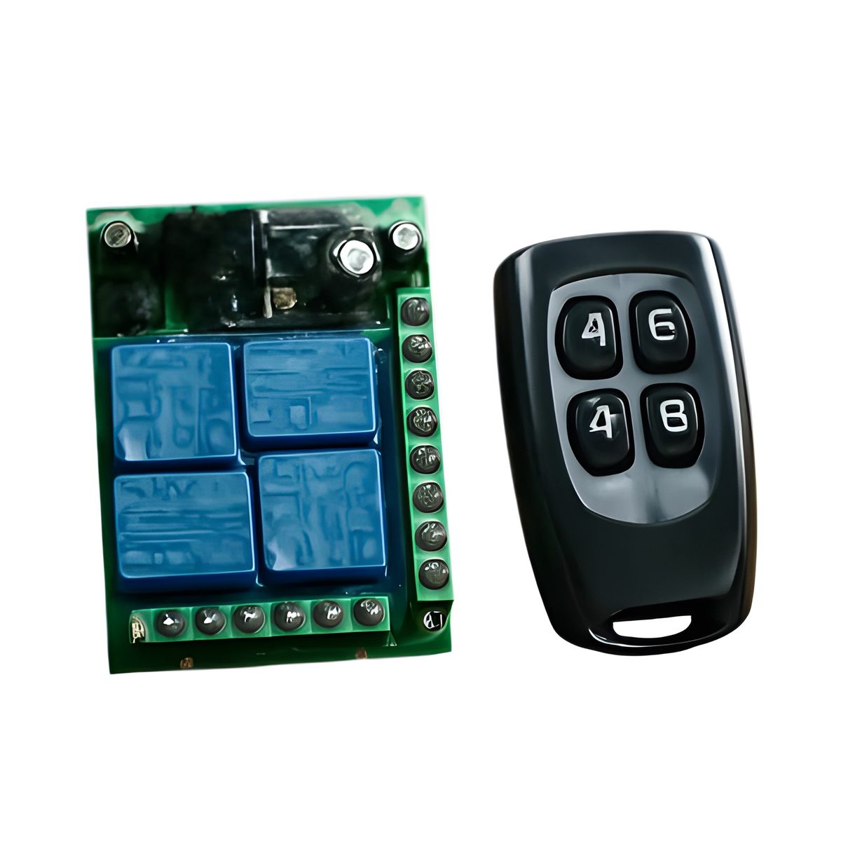 Kit Receptor Y Control Remoto 4 Canales