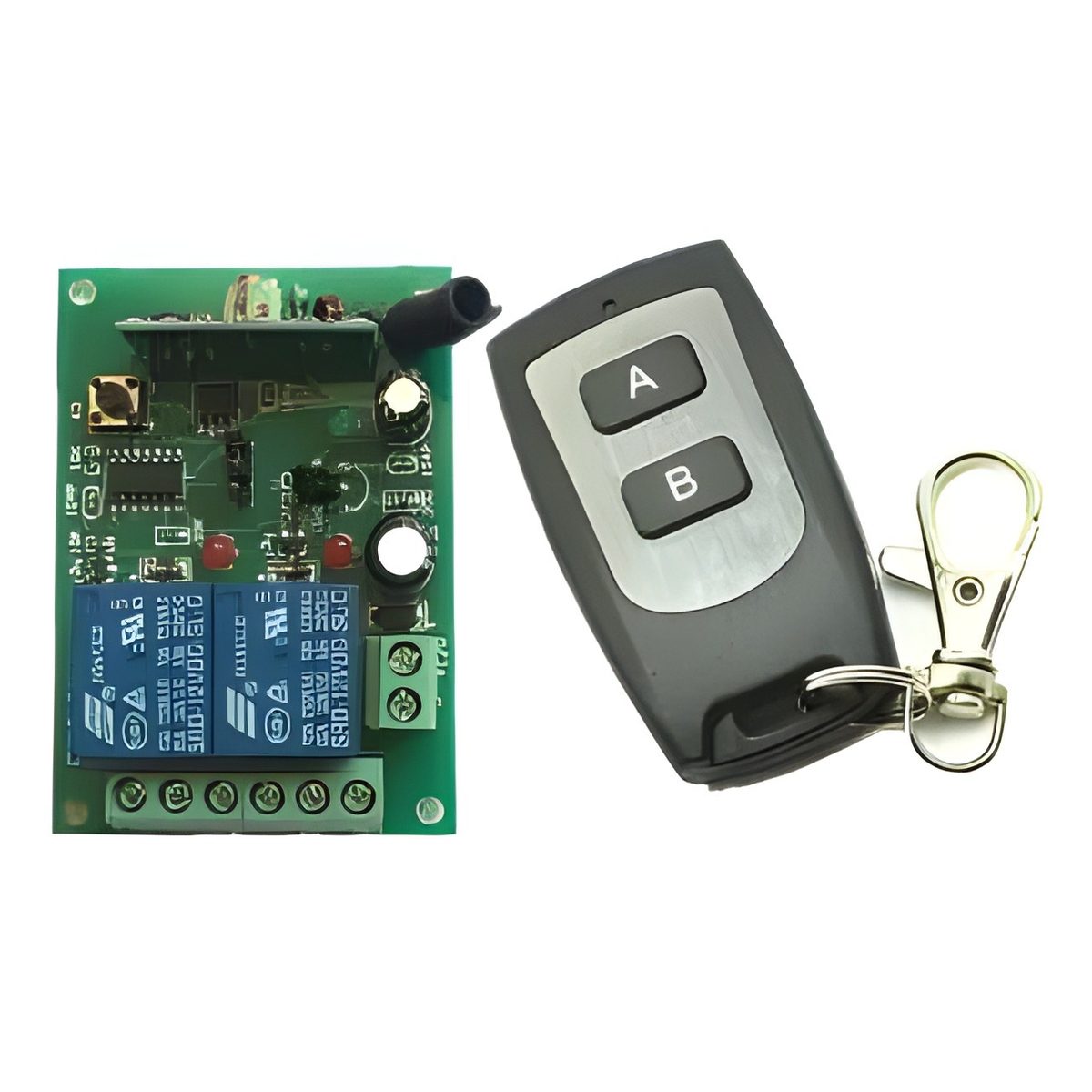 Kit Receptor Y Control Remoto 2 Canales