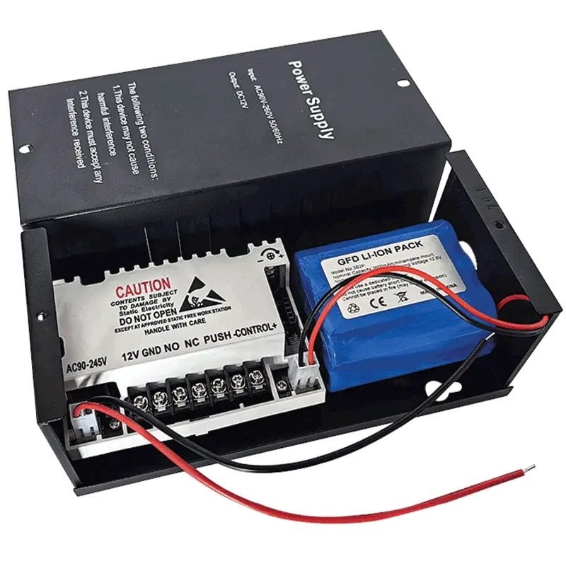 Fuente De Alimentación 12V 5A Con Respaldo Para Control De Acceso