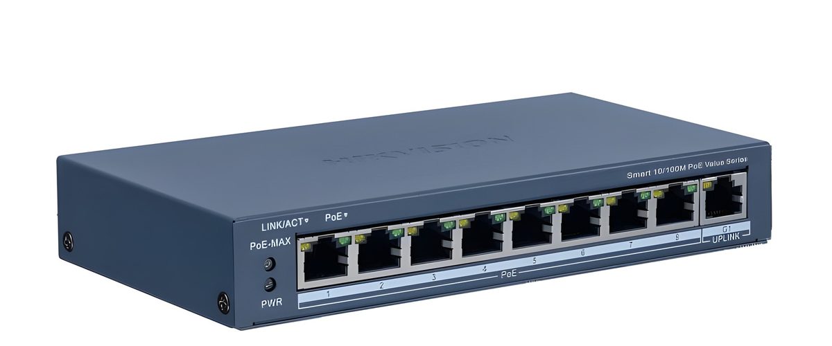 Switch PoE 8 Puertos Fast Ethernet Administrable Smart Cloud