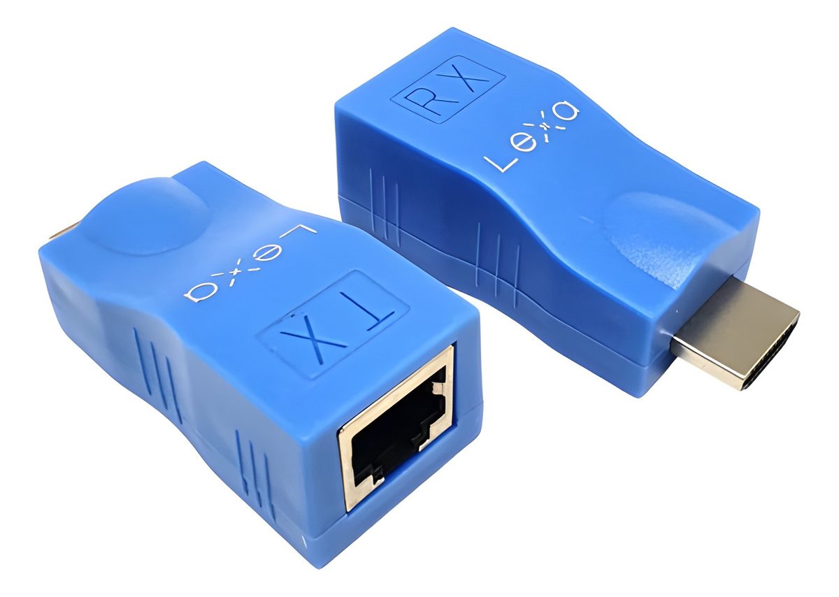 Extensor HDMI Por Cable De Red 30 M Transmisor Y Receptor