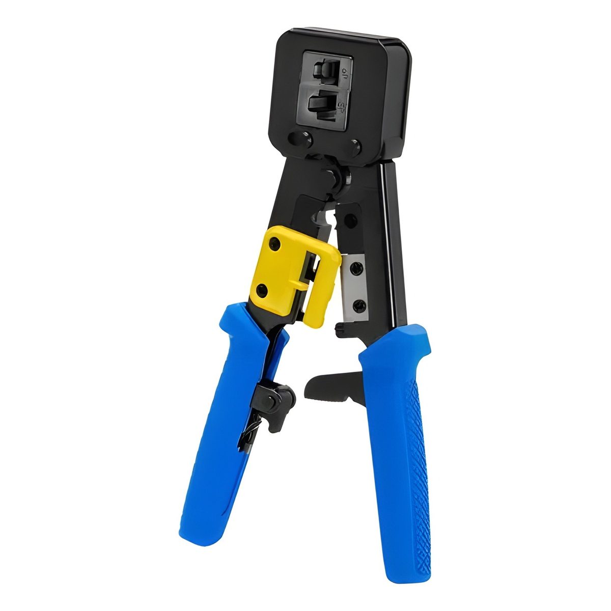 Pinza Crimpeadora Para Conectores RJ45 Y RJ12 Pasantes Ez Premium