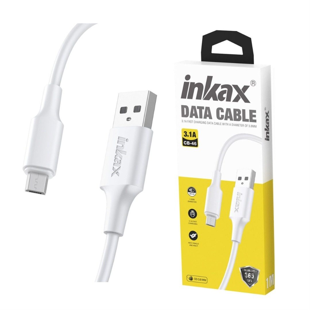 Cable USB A Micro USB 3.1A 2m Blanco
