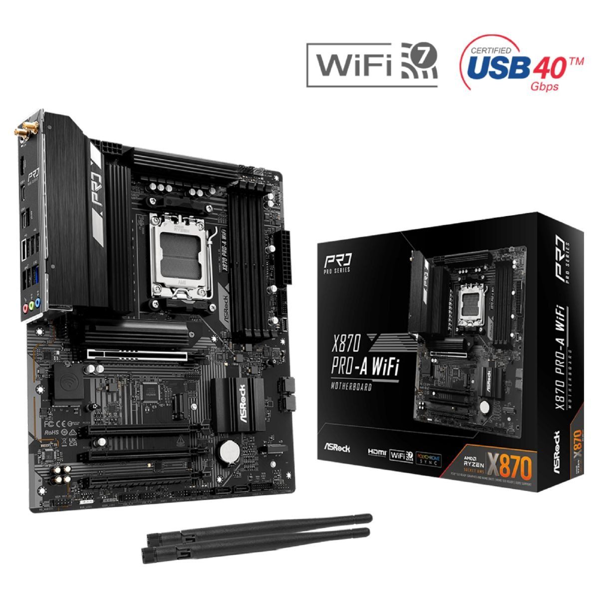 Motherboard Amd X870 Socket Am5 Ddr5 Atx Modelo Ddr Factor De Forma