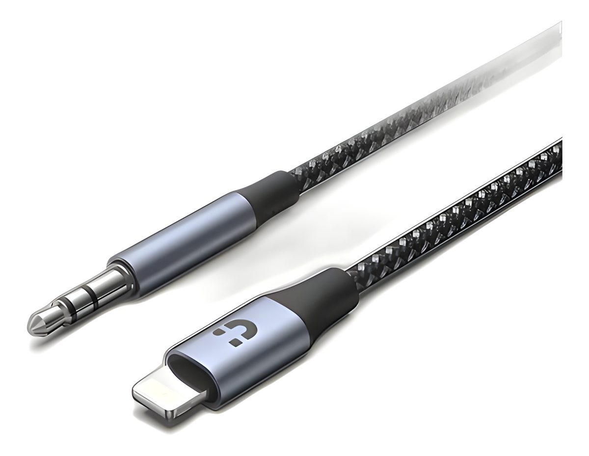 Cable Lightning A 3.5mm 1m Negro