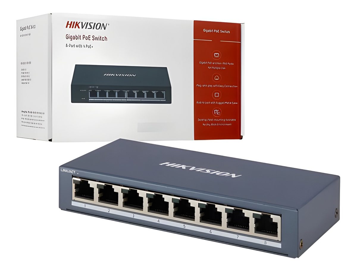 Switch No Administrable 8 Puertos Gigabit Con 4 PoE 60W
