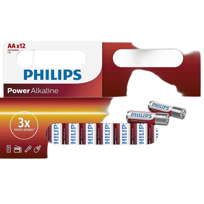 Pilas Alcalinas Aa 1.5V 12 Unidades