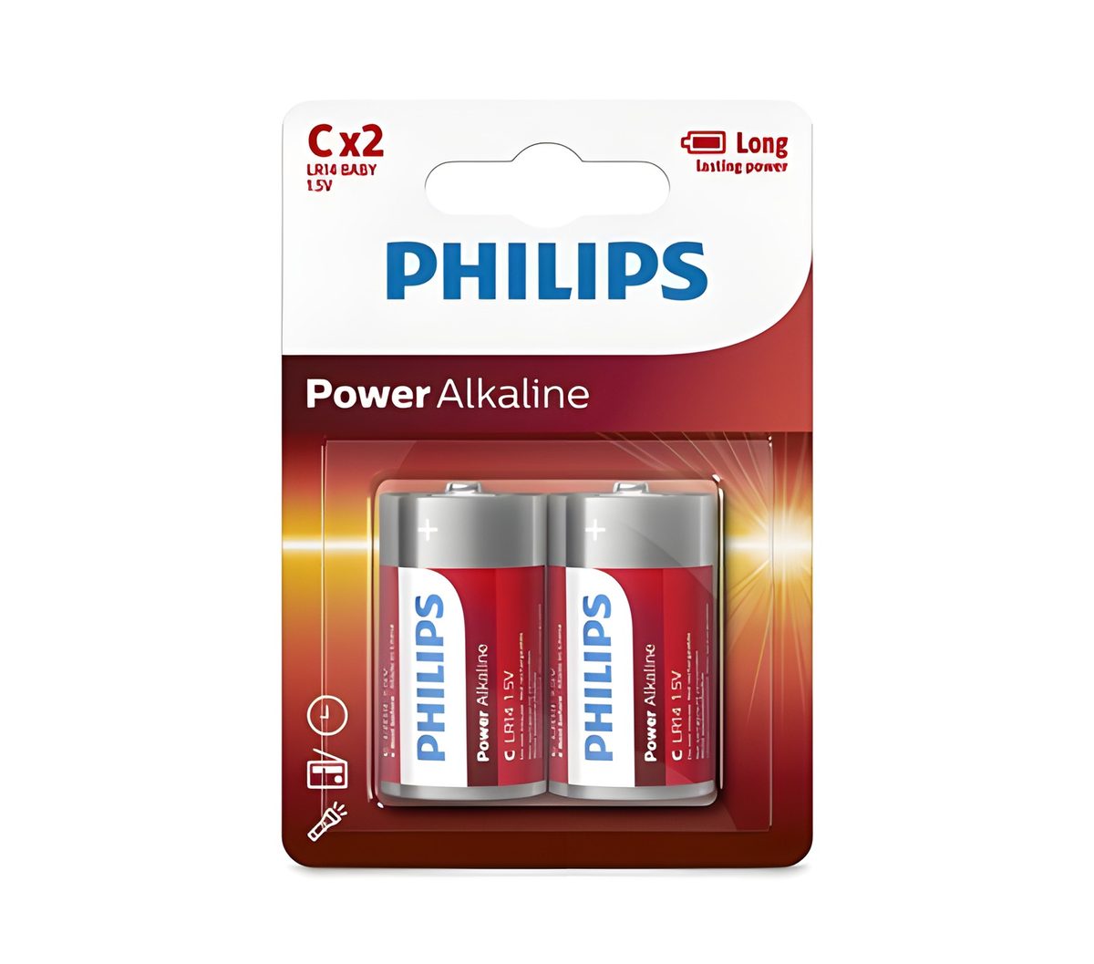 Pilas Alcalinas Tamaño C 1.5V X2 Unidades