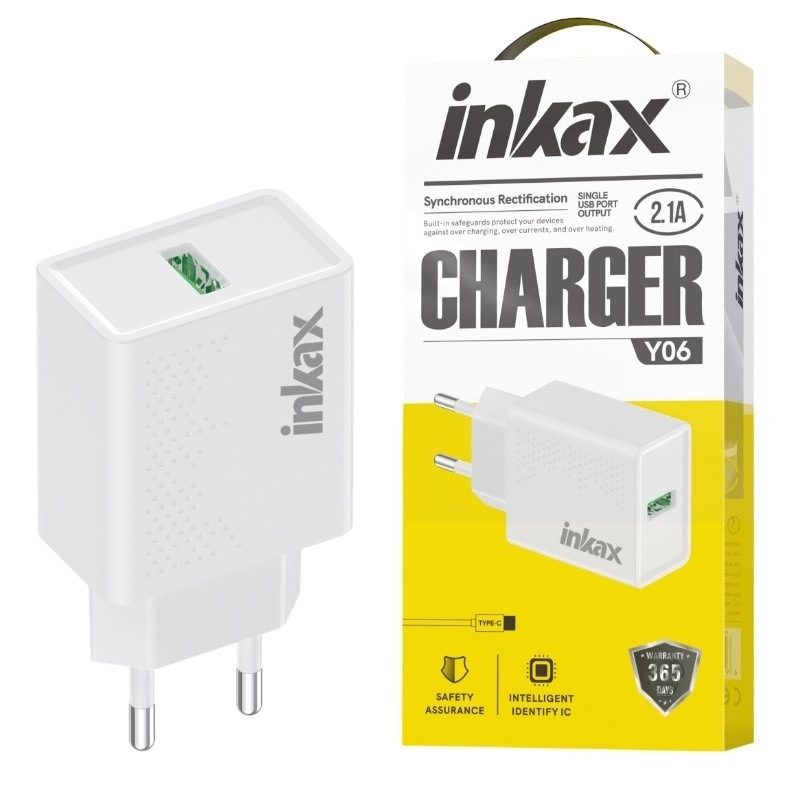 Cargador De Pared USB-A 2.1A Blanco