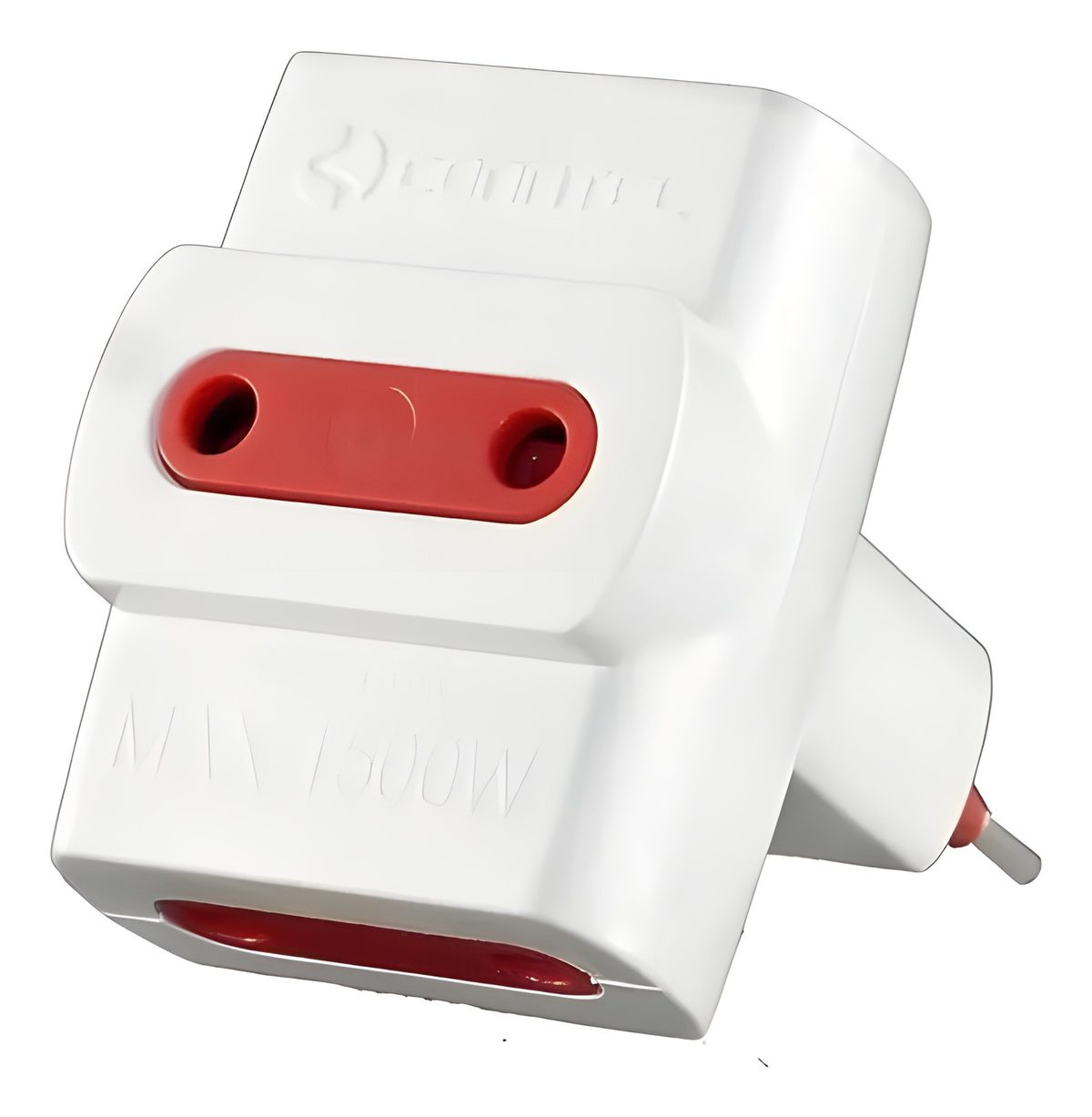 Adaptador 3 Fichas 2 Líneas A Ficha 2 Líneas Blanco