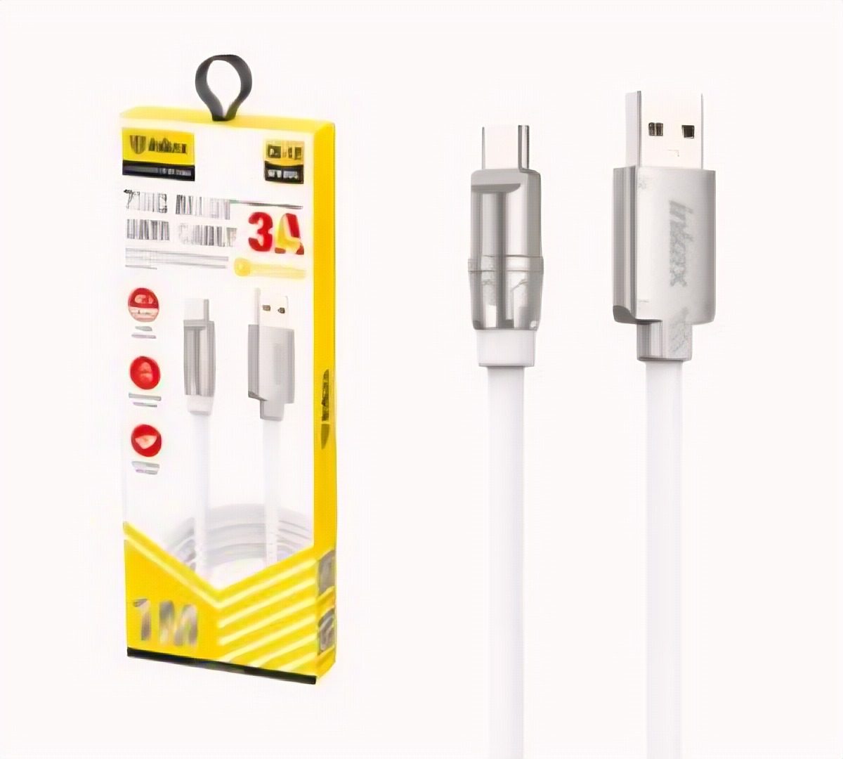 Cable Lightning 1 M 3A Silicona Para Iphone