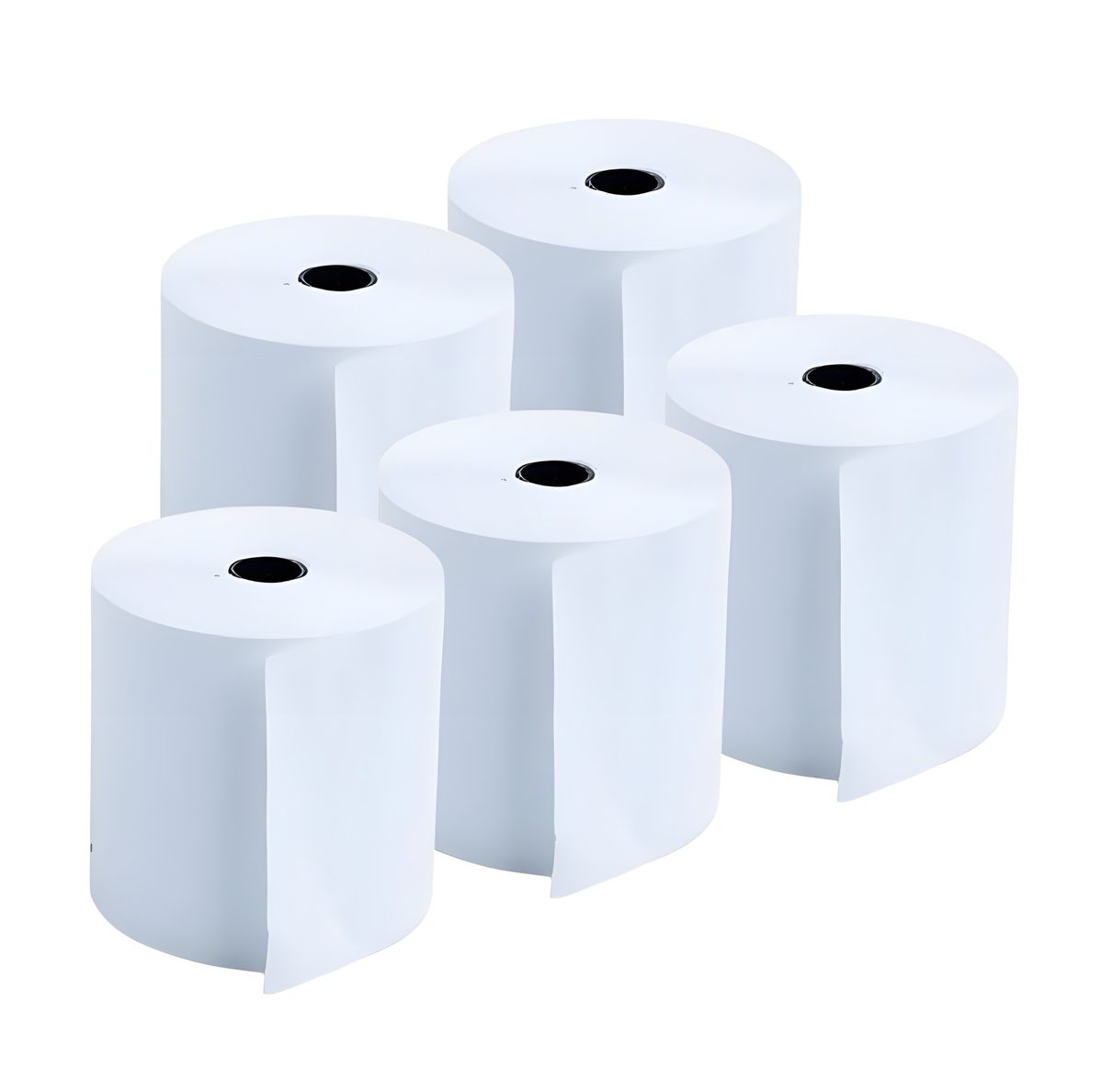 Pack 5 Rollos De Papel Térmico 80 mm Blanco