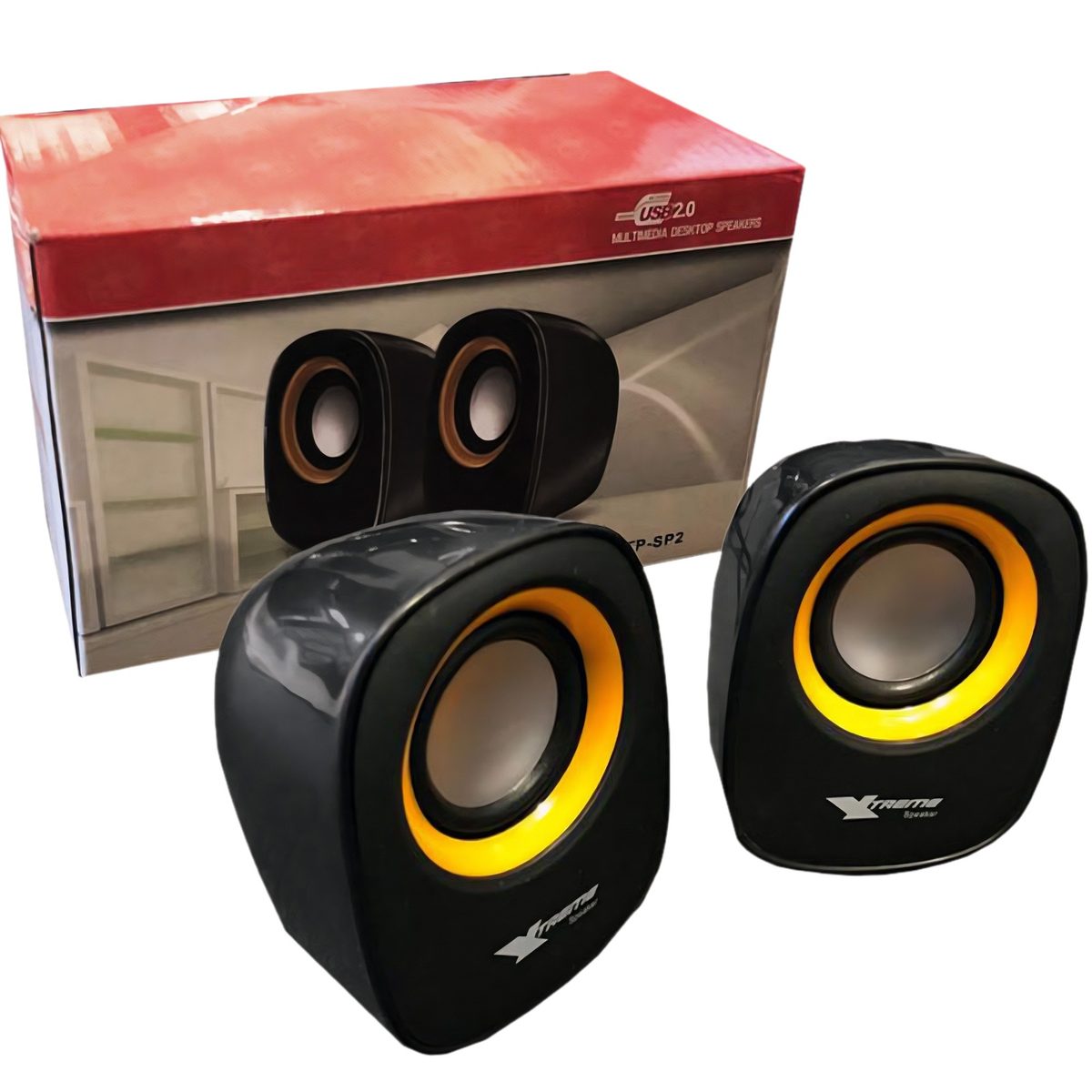 Parlante De Escritorio Stereo USB Negro