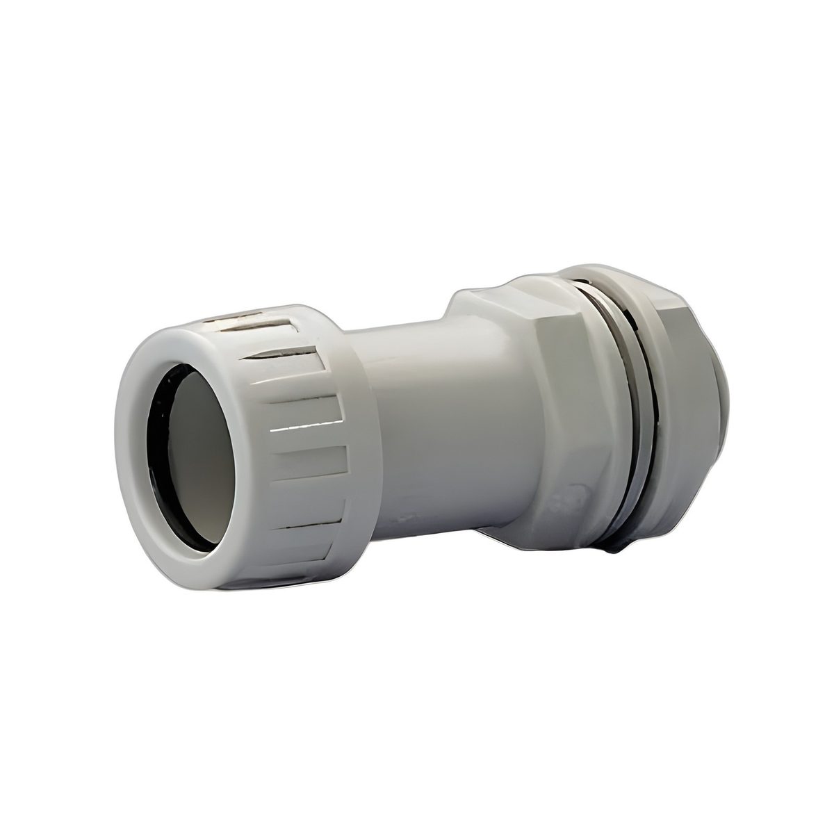 Conector Caja-Tubo IP65 25mm Gris Claro PVC