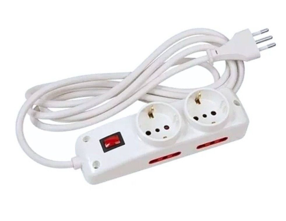 Alargue Eléctrico 5 M 6 Tomas 2500W 10A