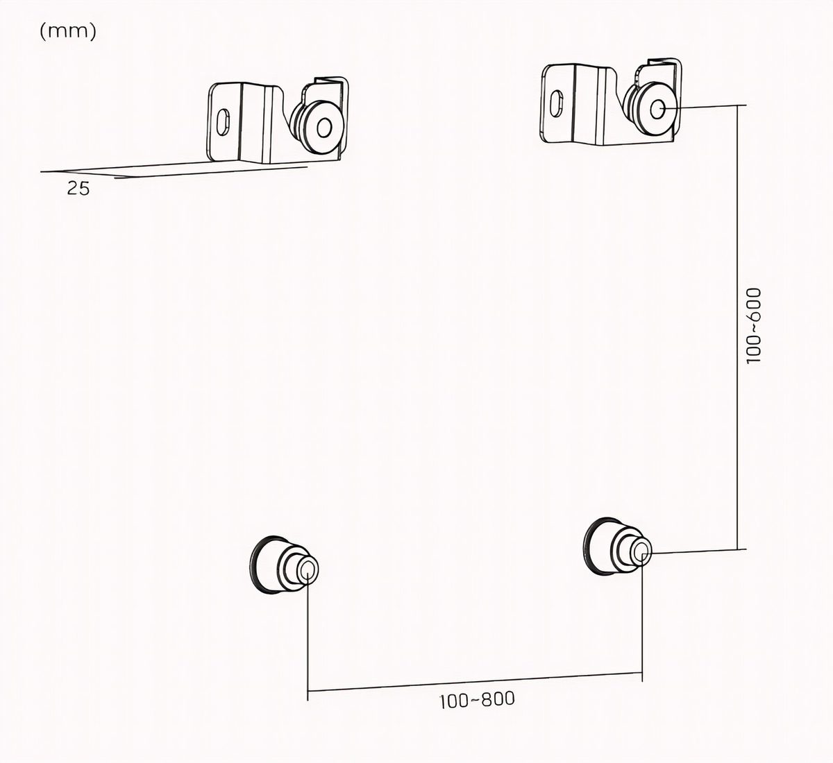 Soporte Para TV 37"-70" Negro