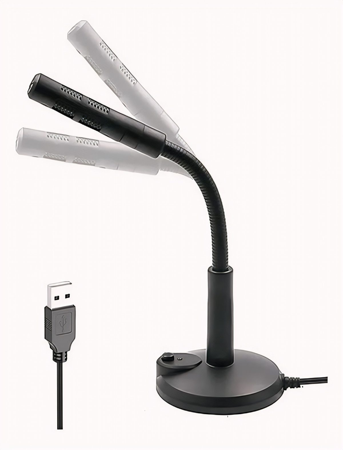 Micrófono USB De Pie Con Brazo Flexible