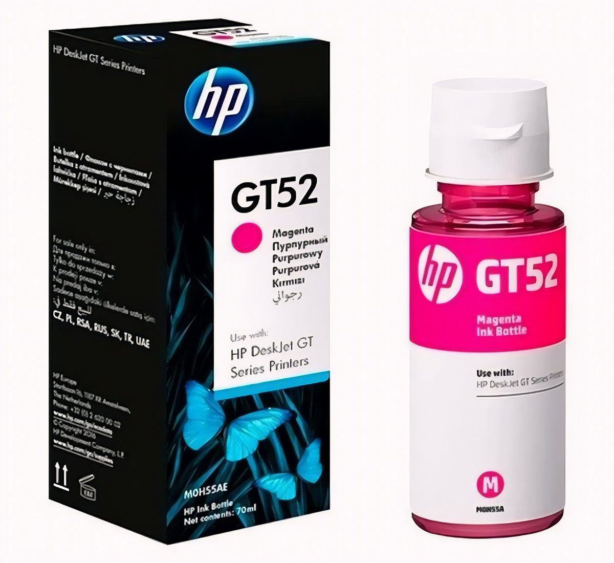 Botella De Tinta Hp Gt52 Magenta 70ml