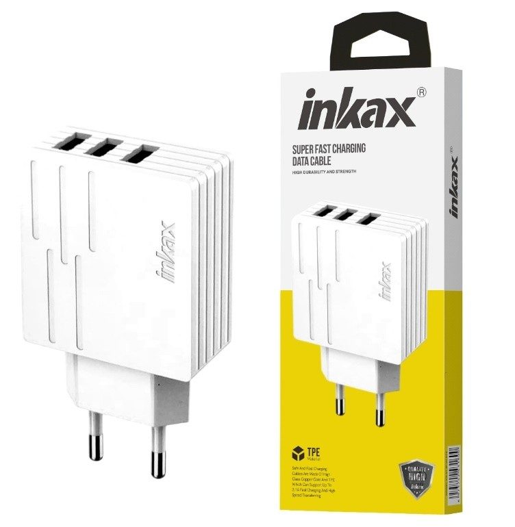 Cargador De Pared 28W 3 Puertos USB-A