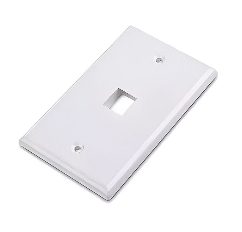 Plaqueta RJ45 1 Puerto Blanca