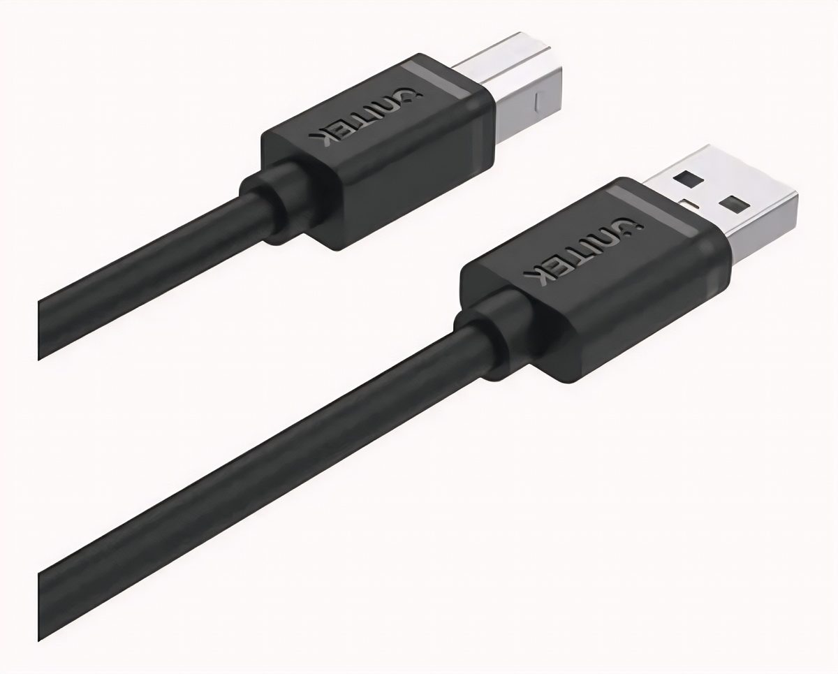 Cable USB-A USB-B 1M Negro