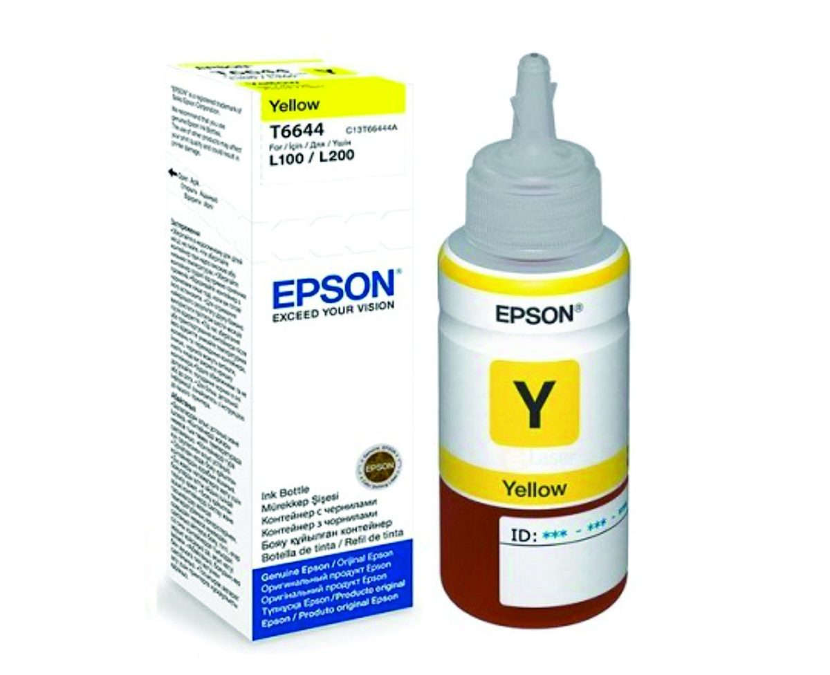 Botella De Tinta Epson T6644 Amarillo 70ml