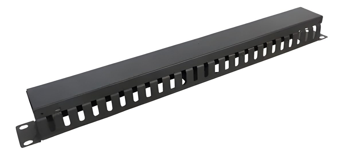 Organizador De Cable UTP 1U Para Rack 24 Puertos