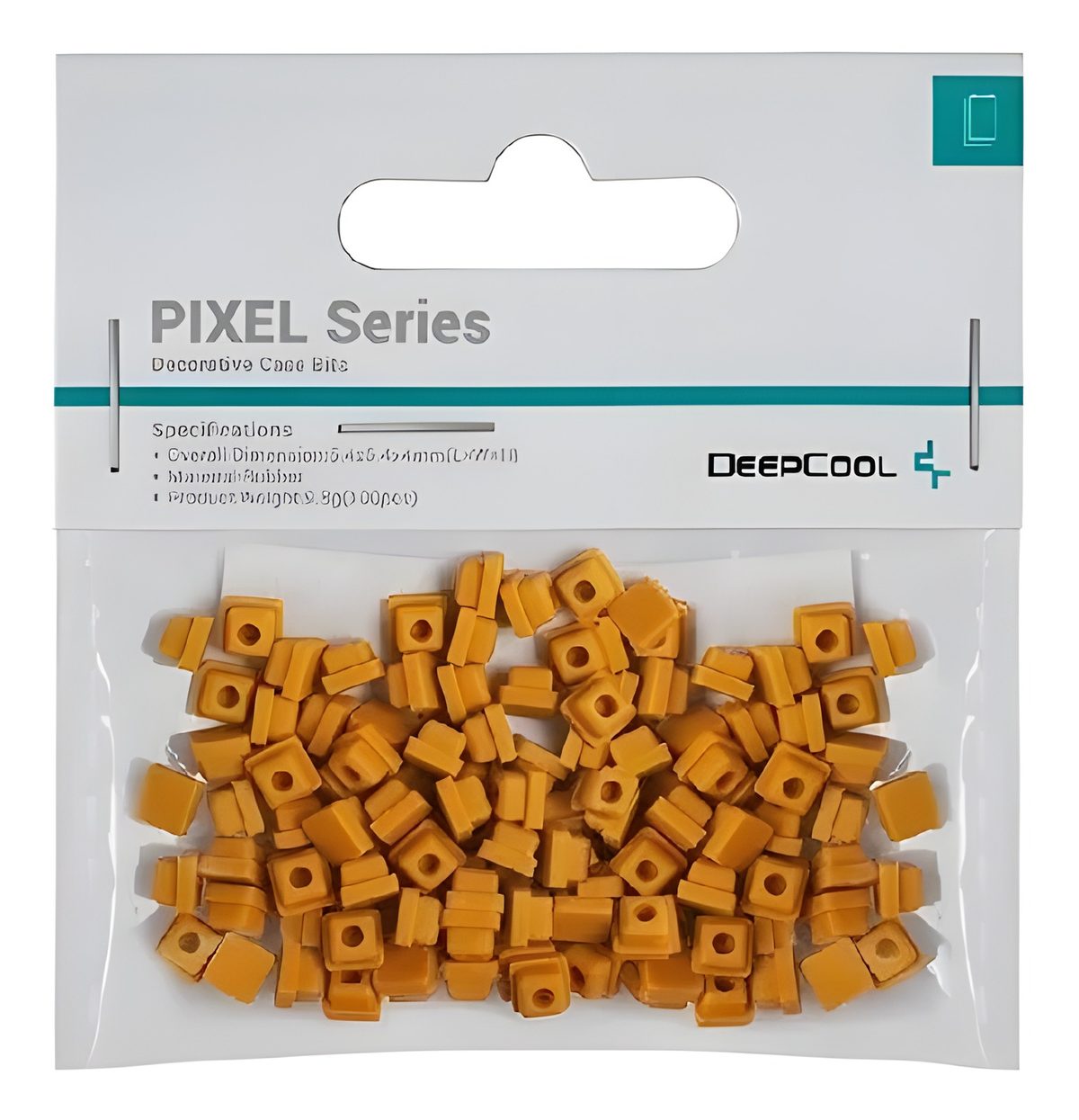 Accesorio Pixel De Silicona Naranja Para Rejilla De Gabinete X100