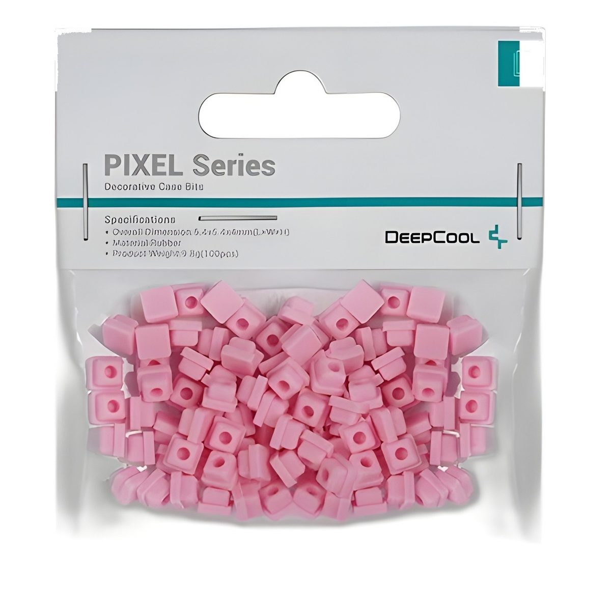 Accesorio Decorativo De Silicona Pixel Para Gabinete, 100 Piezas Rosa