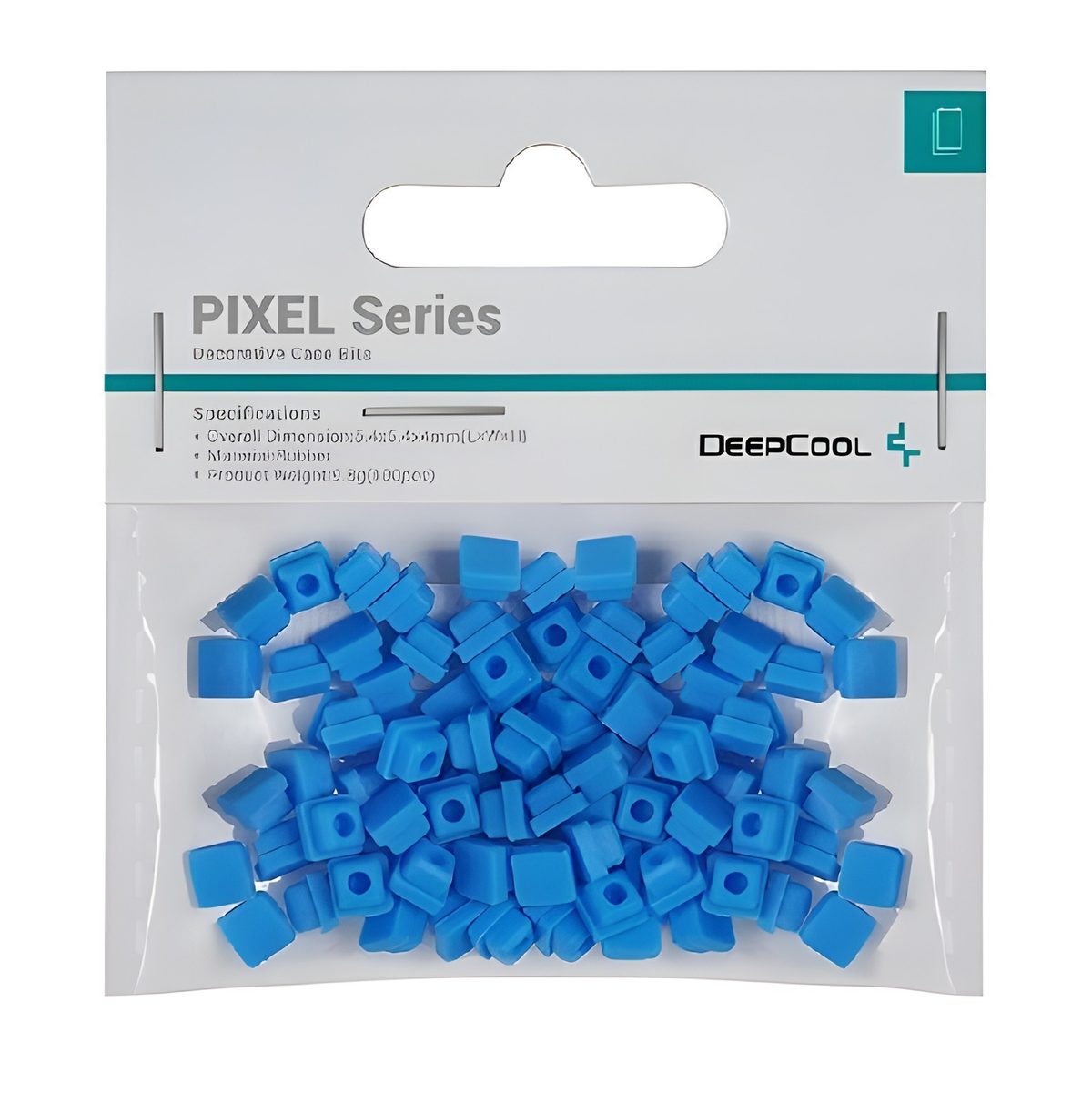 Piezas De Silicona Pixel Azul Para Gabinete (100 Unidades)