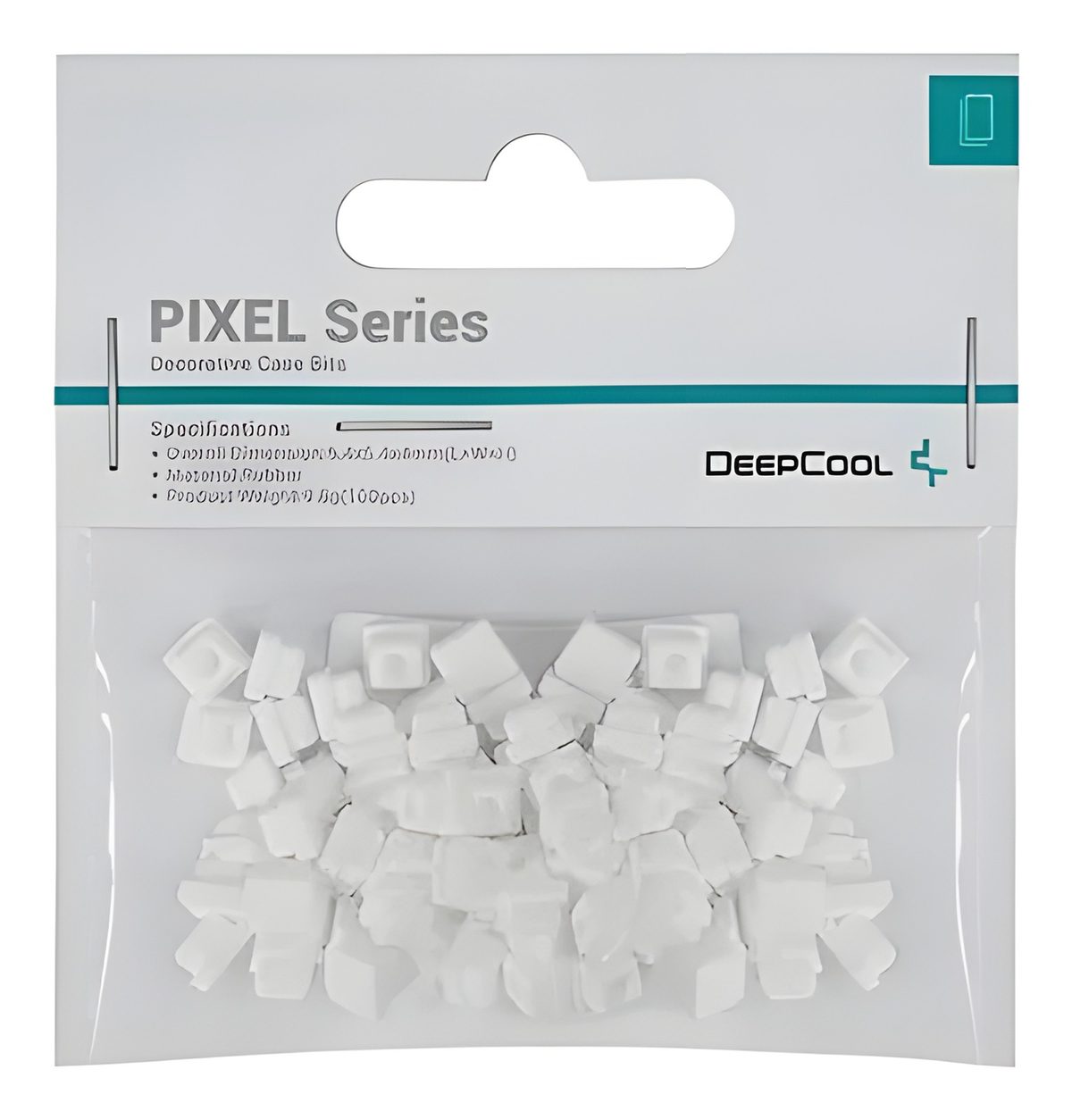 Piezas De Silicona Pixel Series Blanco 100 Unidades Para Gabinete