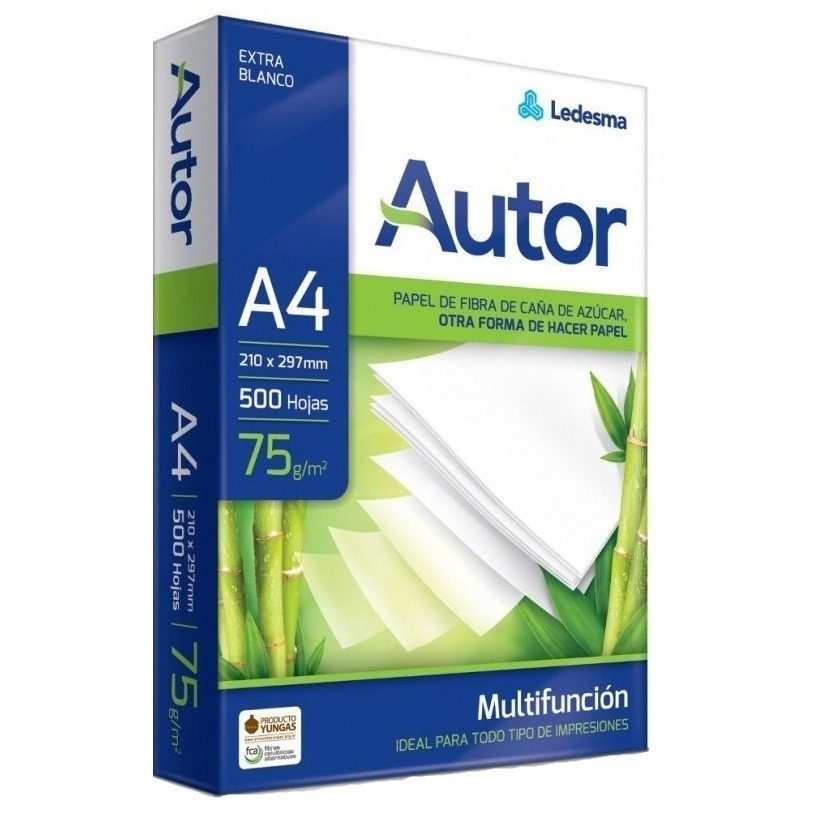 Resma De Papel A4 75 G 500 Hojas Opaco