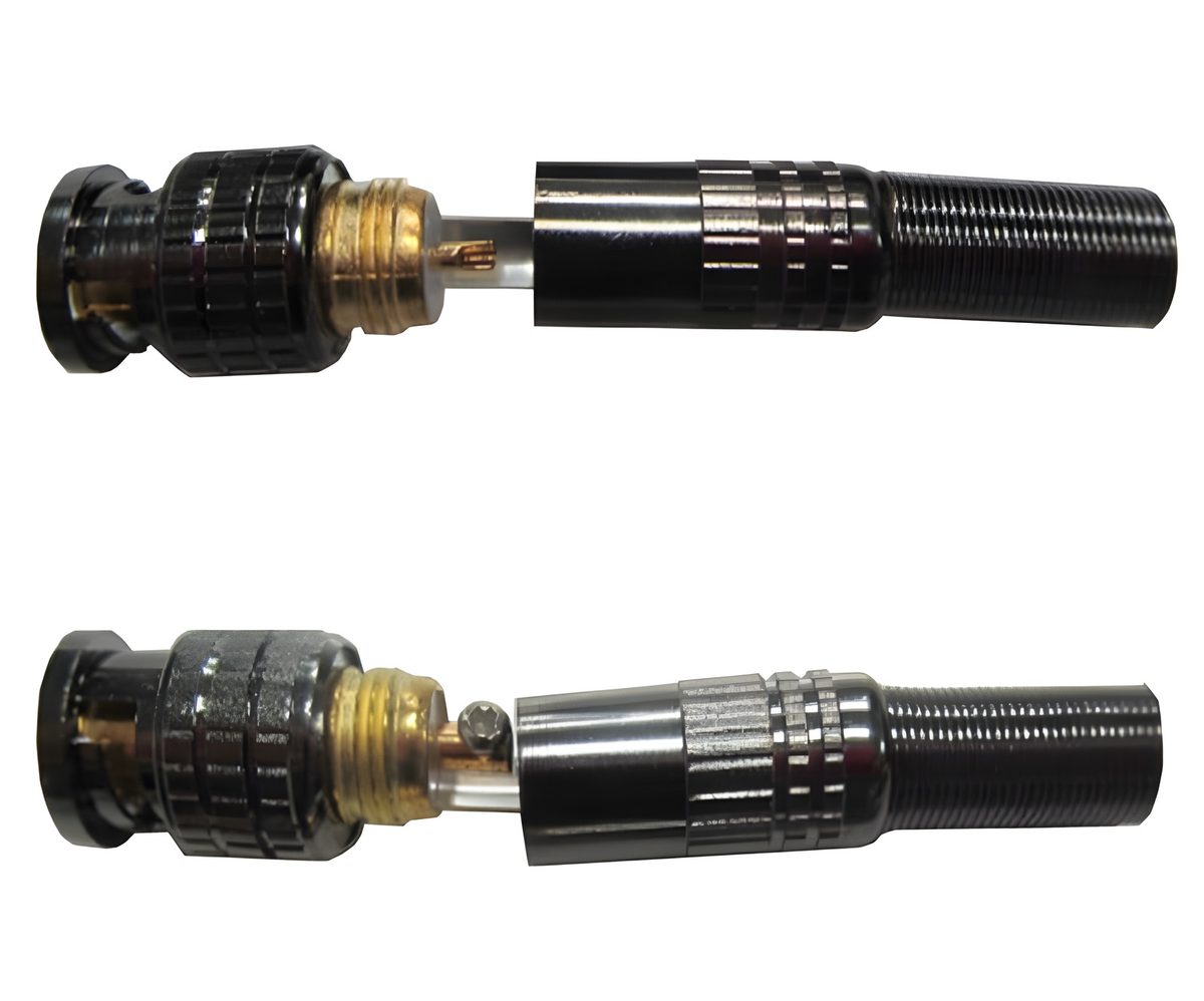 Conector Bnc Metálico Para Cable Coaxial
