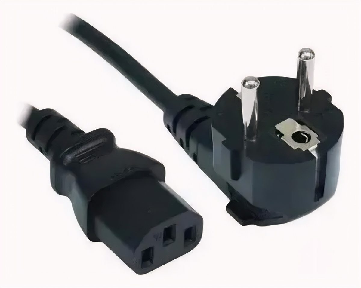 Cable De Poder Schuko 3m Negro