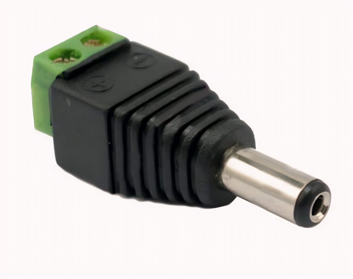 Conector Dc Macho 12V 2.1 X 5.5 mm Para CCTV