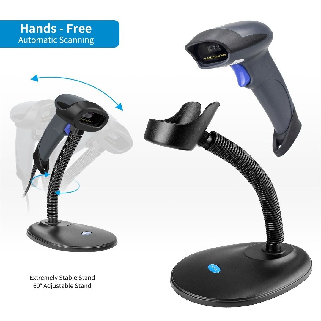 Soporte Para Lector De Código De Barras Con Brazo Ajustable Negro