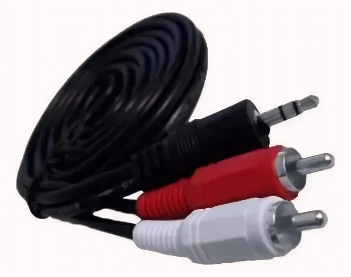 Cable Audio 3.5mm A 2 Rca Estéreo 1.8m