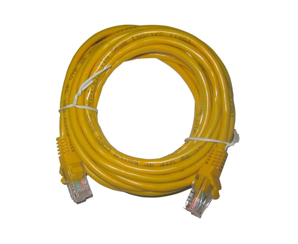 Patch Cord Cat5e Interior 1.5m Amarillo