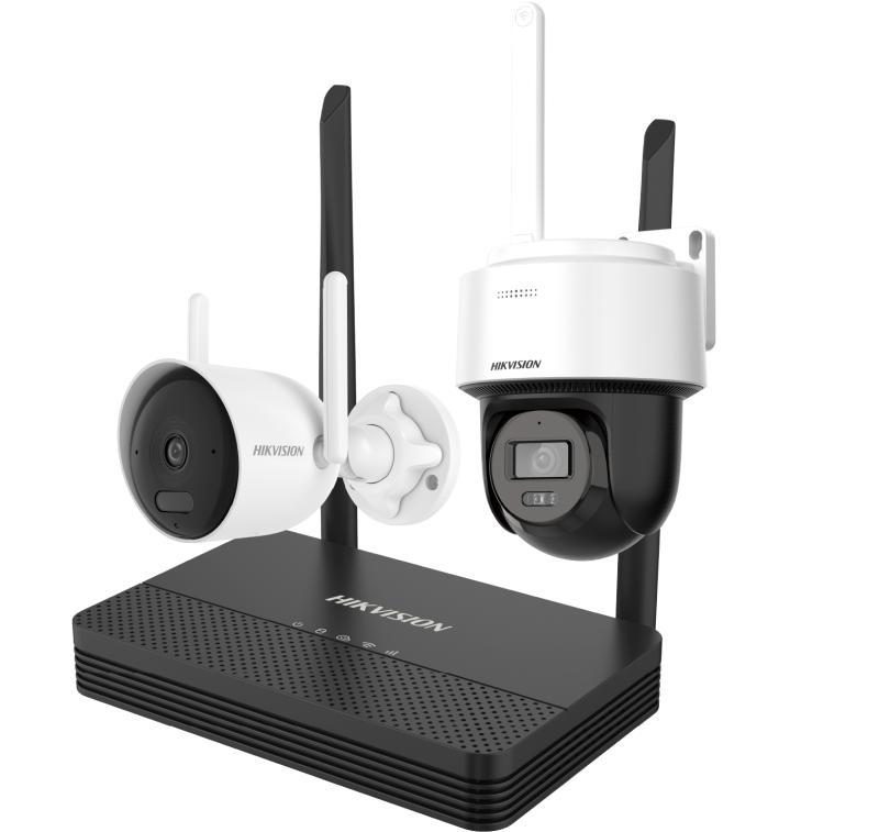 Kit De Videovigilancia 2 Canales 4MP Con Cámara Bullet Y Domo WiFi