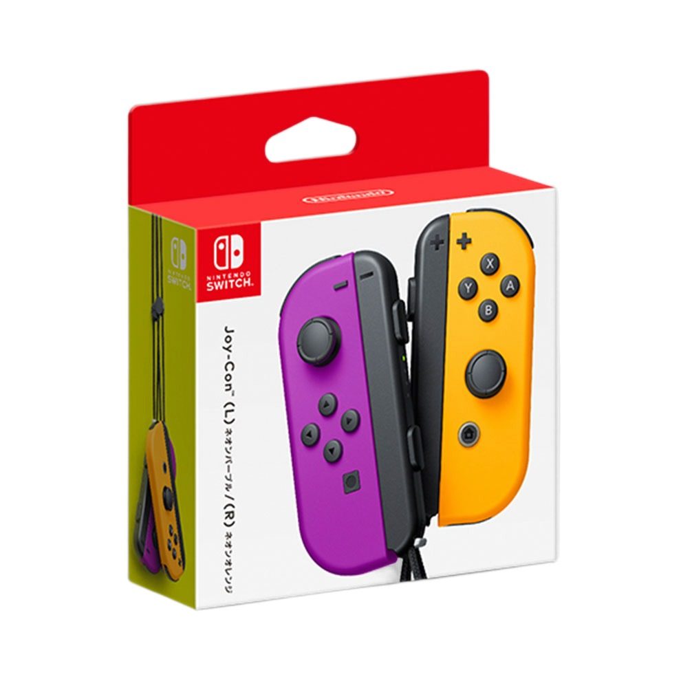 Mandos Joy-Con Inalámbricos Neón Púrpura Y Naranja Para Switch