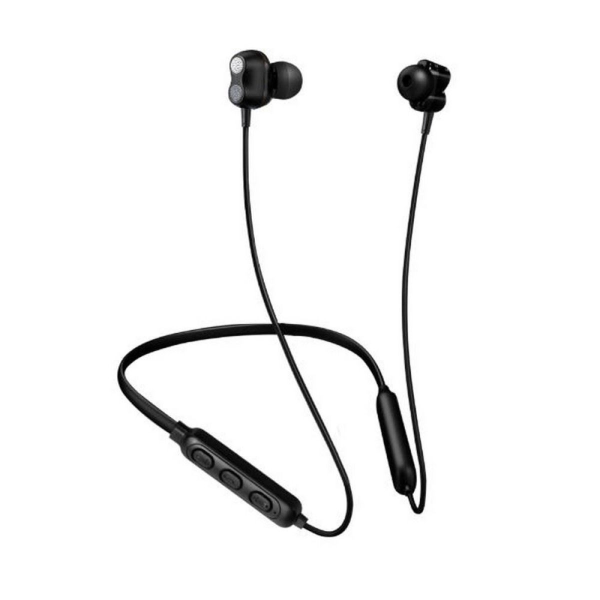 Auriculares In-Ear Bluetooth Deportivos Con Micrófono Negro