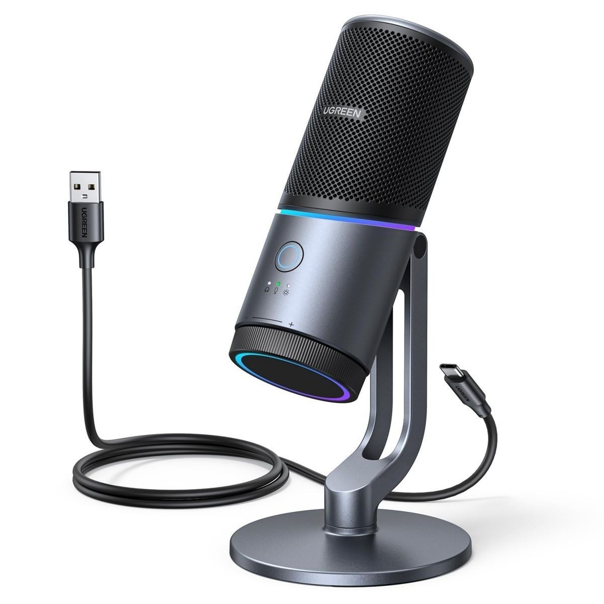 Micrófono USB De Escritorio Cardioide Con Reducción De Ruido Dsp