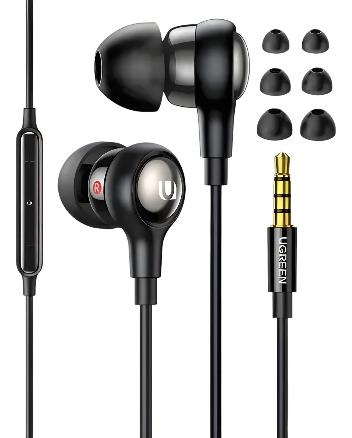 Auriculares Intraurales 3.5mm Con Micrófono Negro