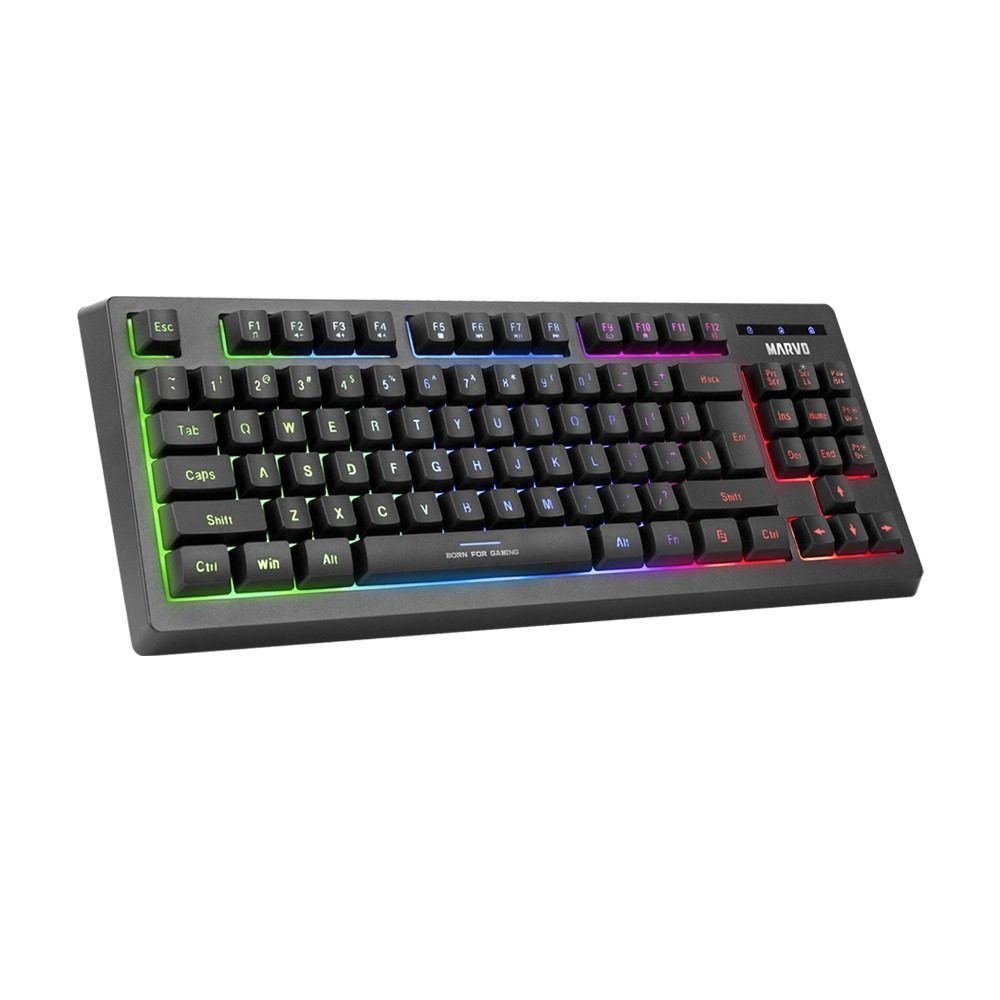 Kit Teclado, Mouse Y Mouse Pad Gamer USB Cableado Negro