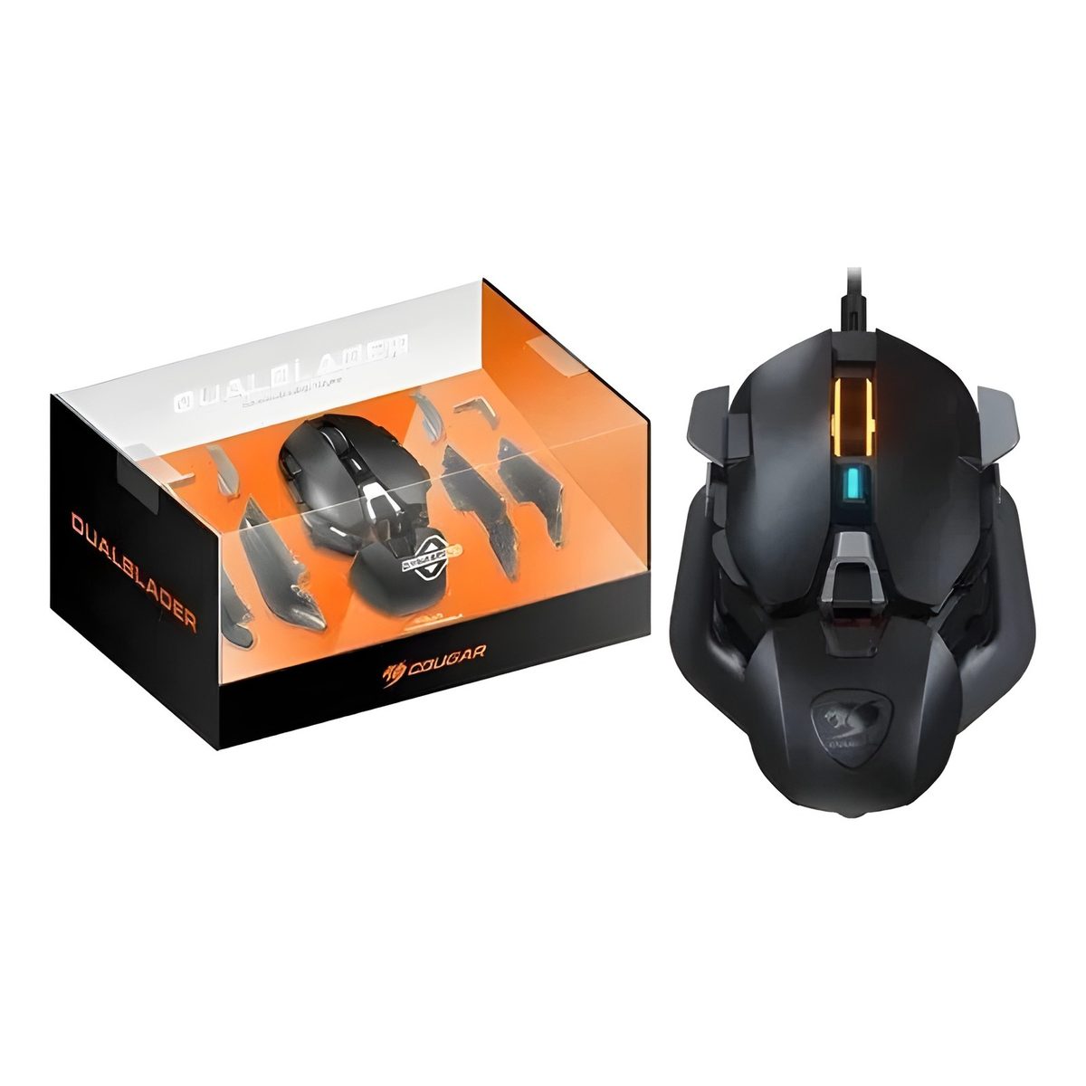Mouse Gamer USB 16000 Dpi 12 Botones Programables Grafito