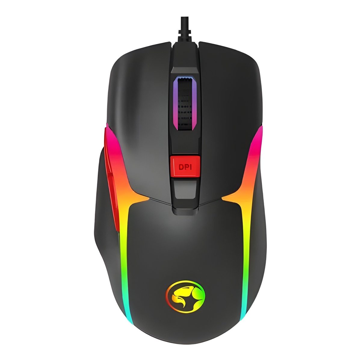 Mouse Gamer Óptico USB Rgb 12800 Dpi 7 Botones