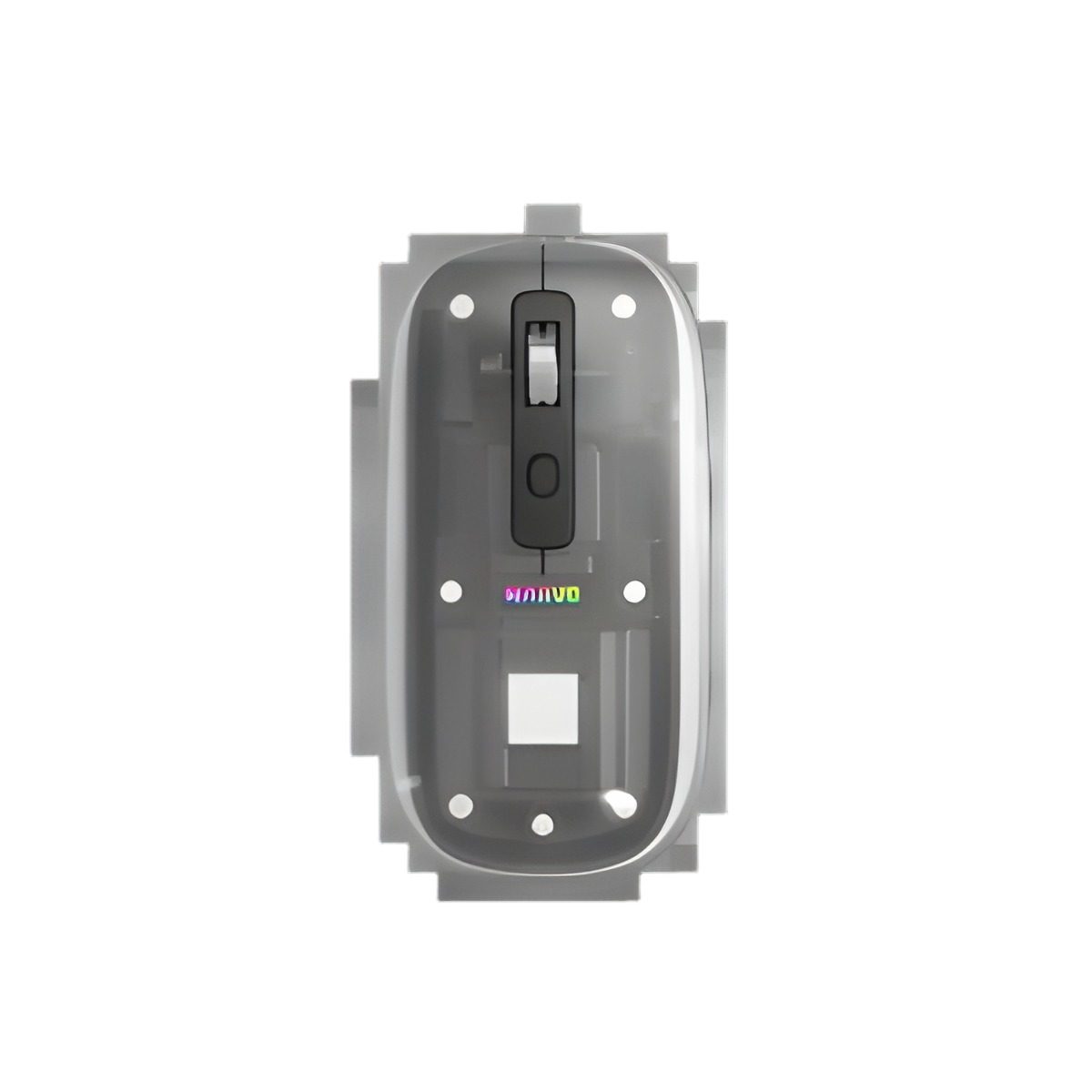 Ratón Inalámbrico Bluetooth 2.4GHZ Negro 1600DPI Óptico 4 Botones